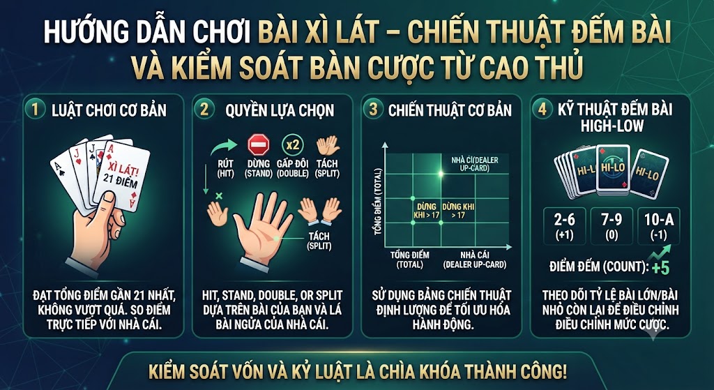 hướng dẫn chơi bài xì lát